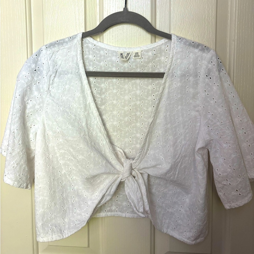 Roxy White Tied Shirt